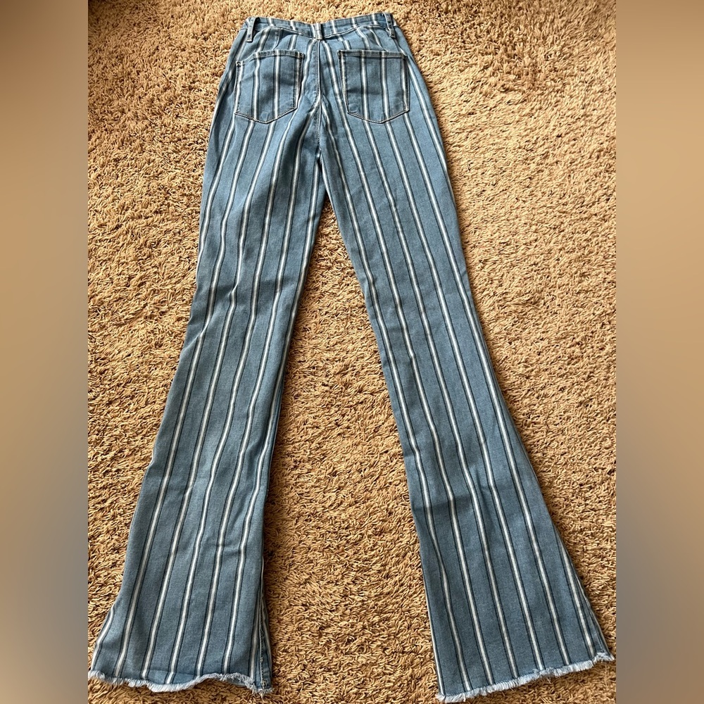 High rise bootcut jeans